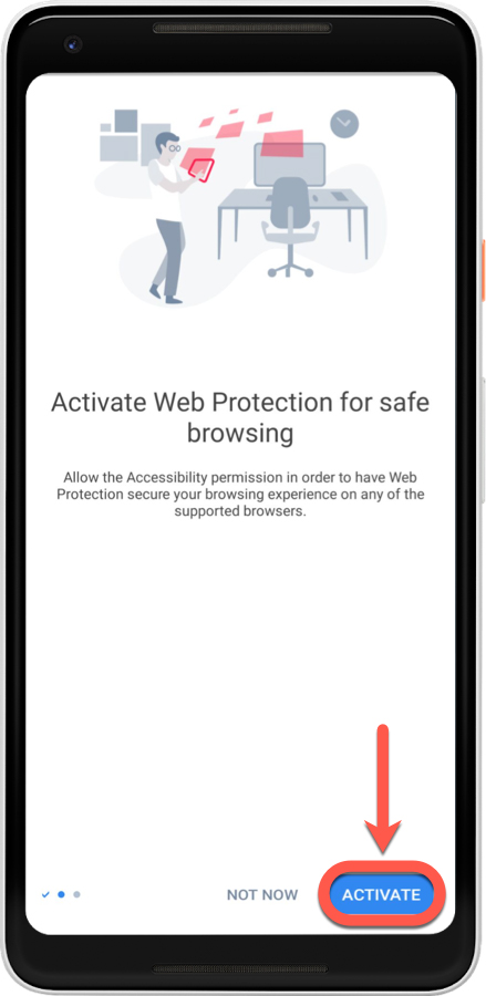 فعال سازی web protection