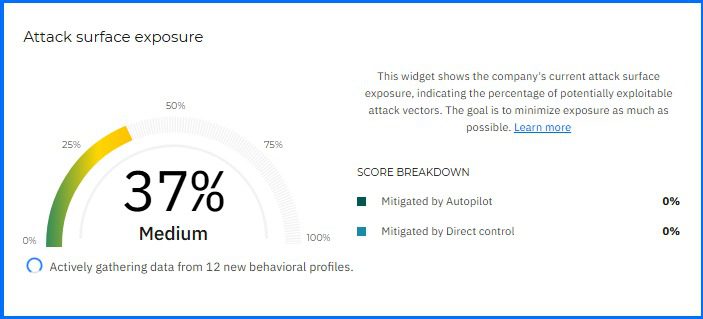 به‌روزرسانی ویجت Attack Surface Exposure