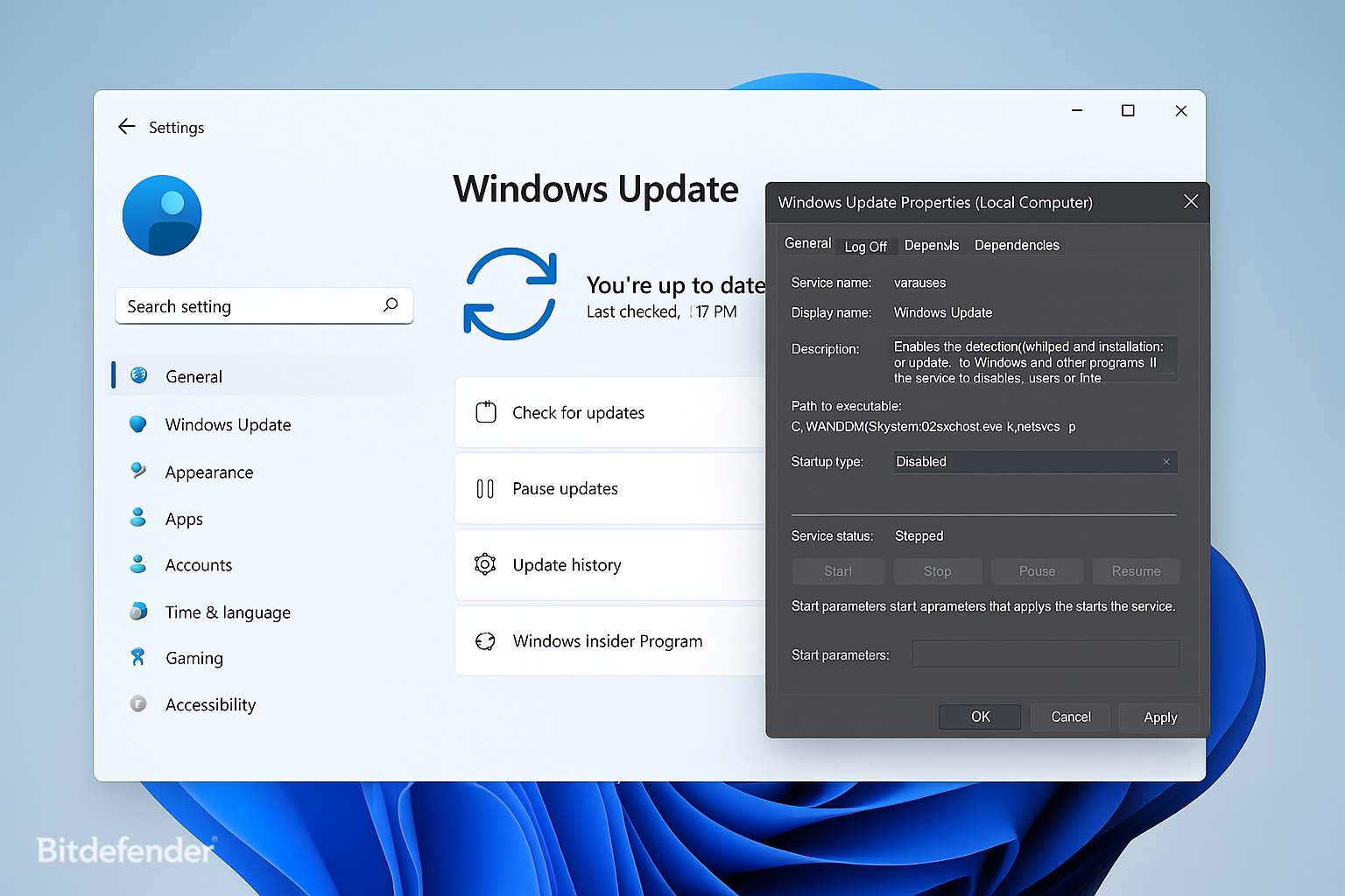 روش دستی خاموش کردن آپدیت ویندوز